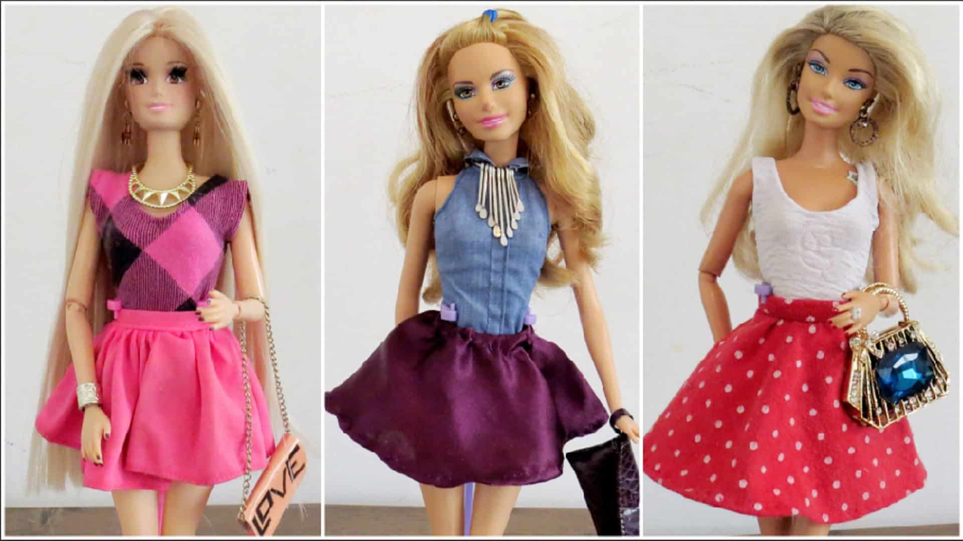 vestidos barbie tutorial patrones